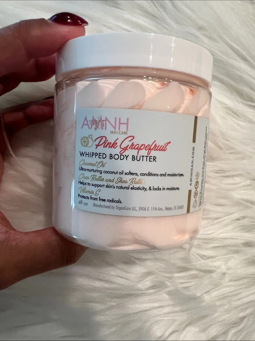 NWT Aminnah Pink Grapefruit Whipped Body Butter retails $38.00 USD